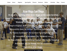 Tablet Screenshot of kravmagasd.com
